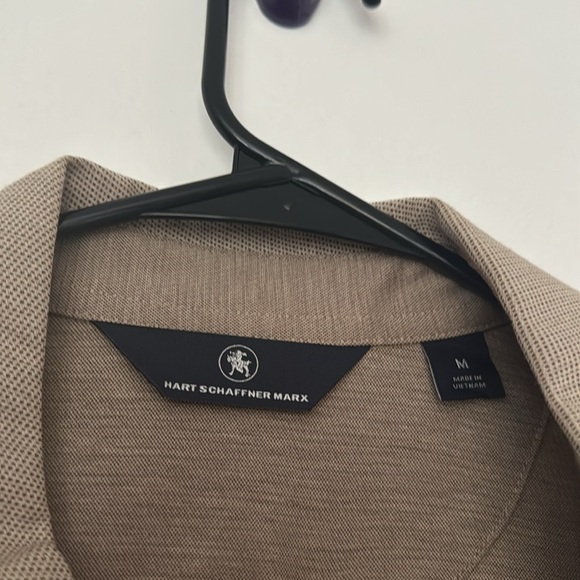 Hart Schaffner Marx Mens L/S 1/2-Zip Pullover Collared Shirt Sz M NWT Brown - Picture 5 of 11